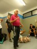 Le coach en plein explication
